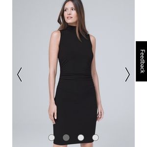 REVERSIBLE FLORAL/SOLID SHEATH DRESS